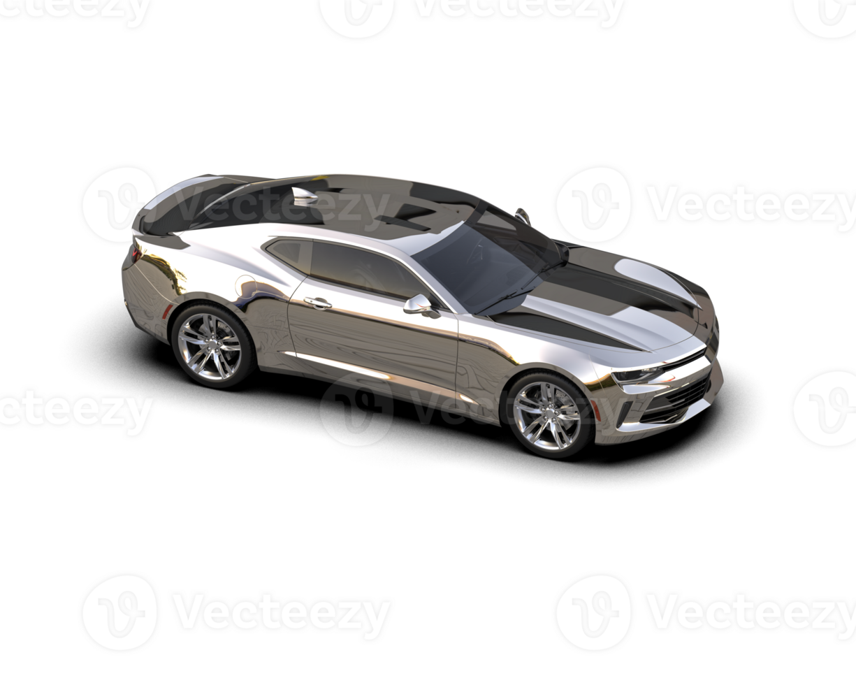 Realistic sport car isolated on background. 3d rendering - illustration png