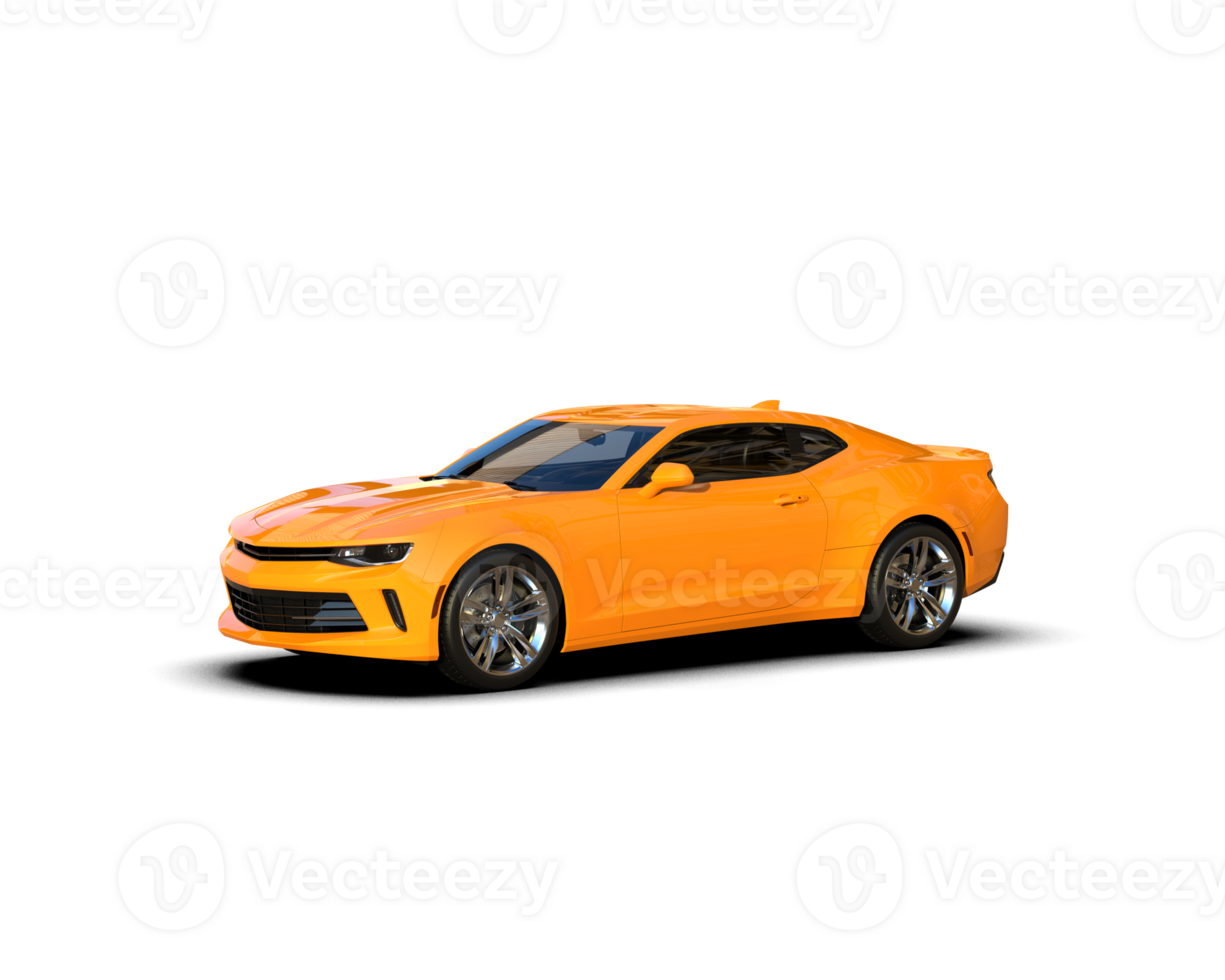 Realistic sport car isolated on background. 3d rendering - illustration png
