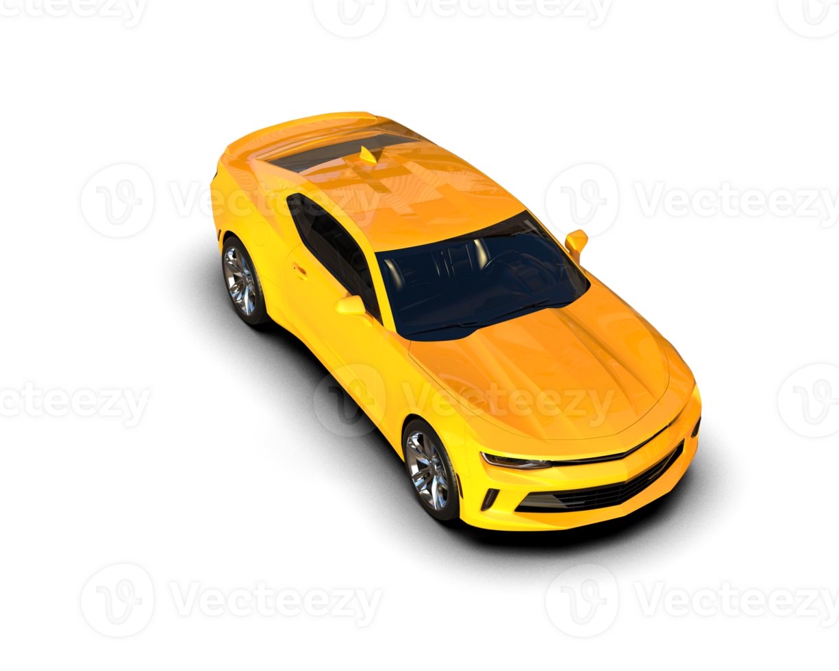 Realistic sport car isolated on background. 3d rendering - illustration png