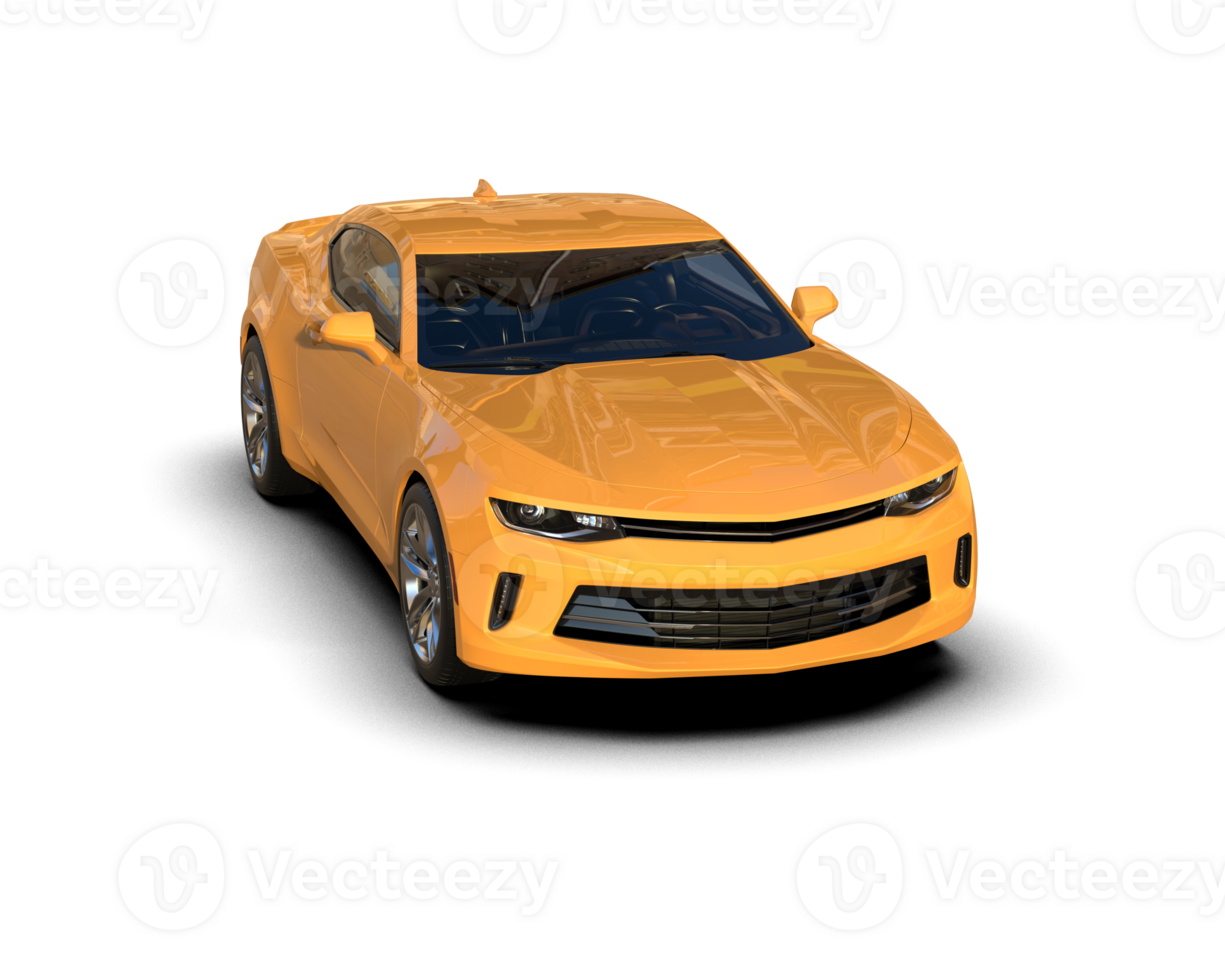 Realistic sport car isolated on background. 3d rendering - illustration png