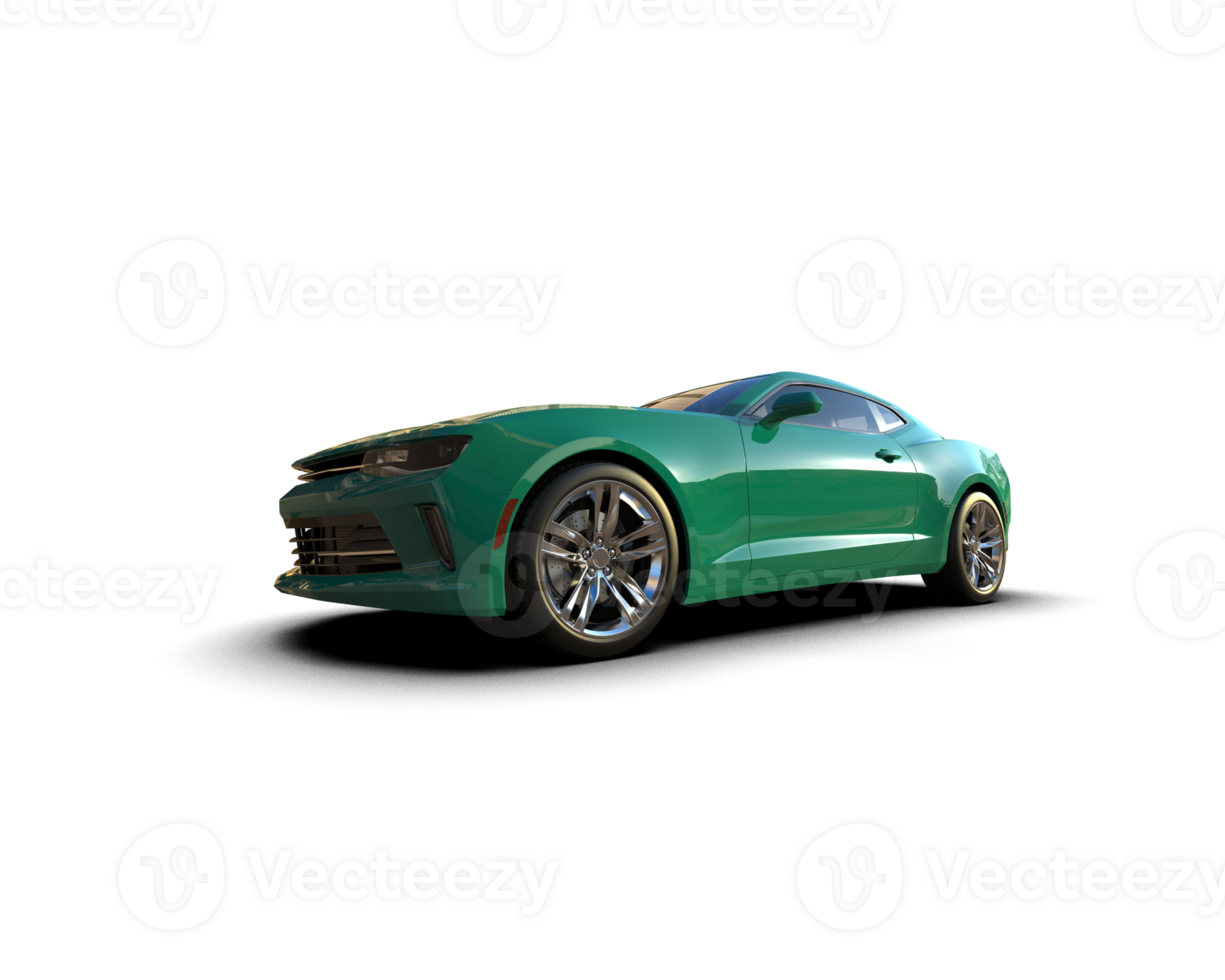 Realistic sport car isolated on background. 3d rendering - illustration png
