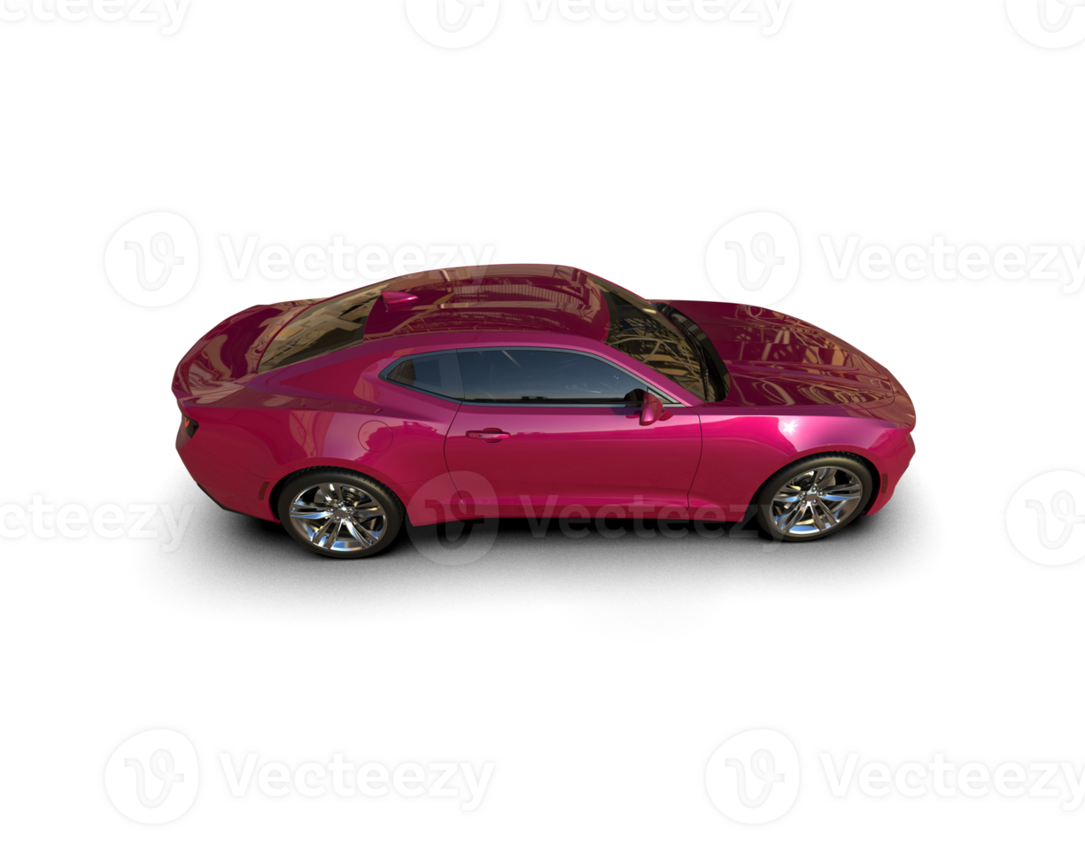 Realistic sport car isolated on background. 3d rendering - illustration png