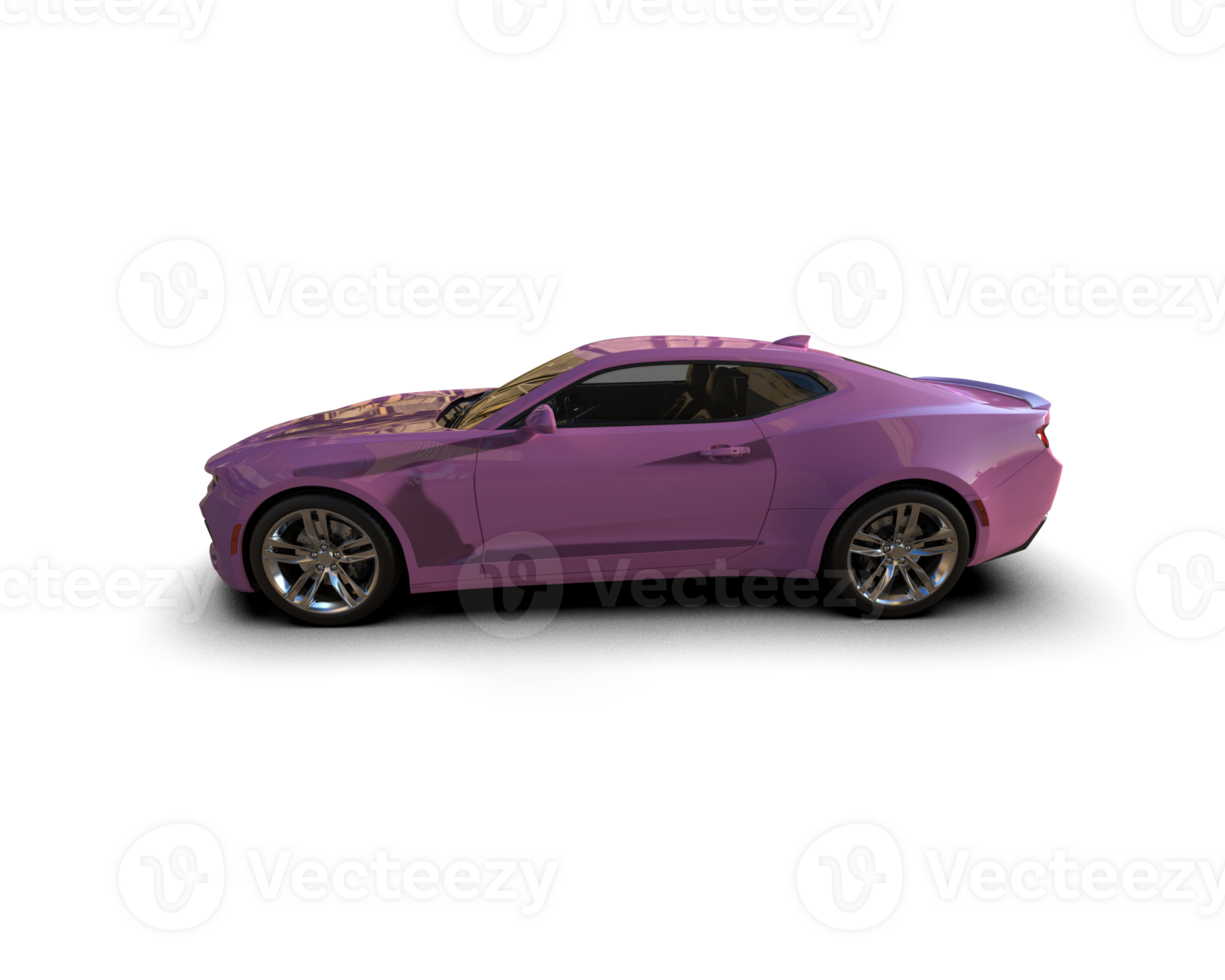 Realistic sport car isolated on background. 3d rendering - illustration png