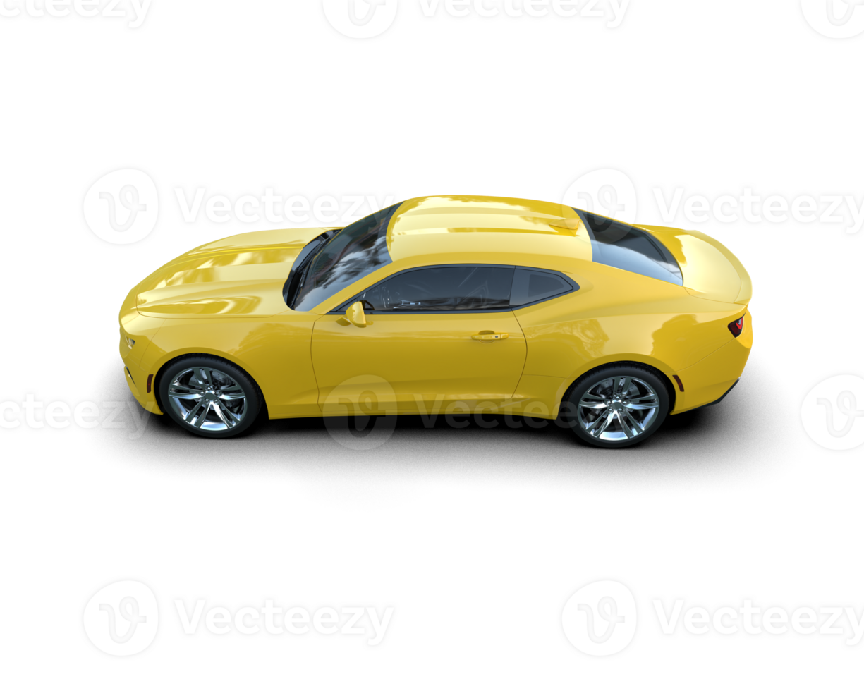 Realistic sport car isolated on background. 3d rendering - illustration png