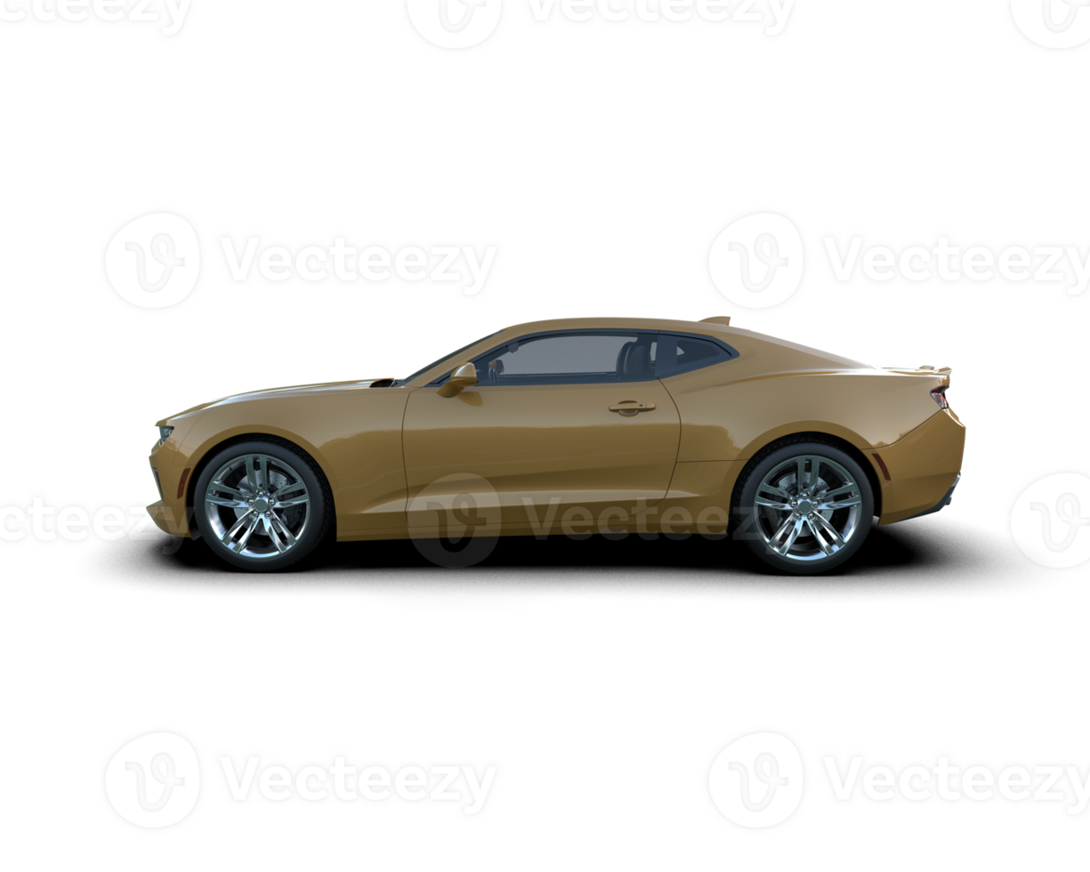 Realistic sport car isolated on background. 3d rendering - illustration png