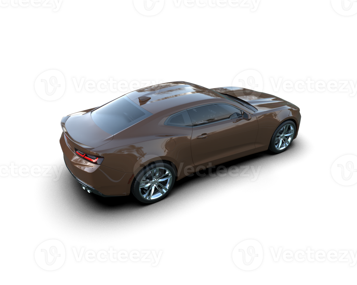 Realistic sport car isolated on background. 3d rendering - illustration png