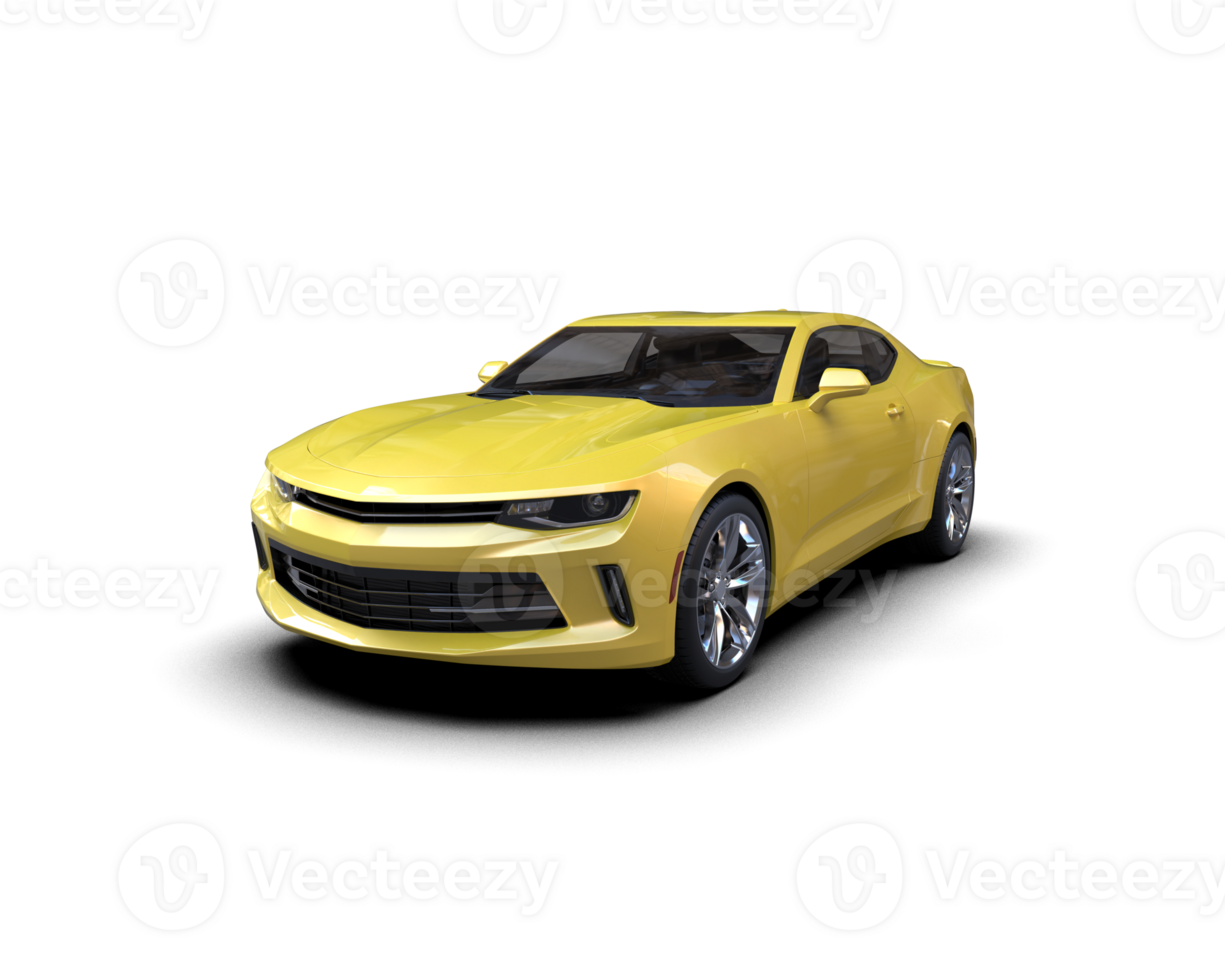 Realistic sport car isolated on background. 3d rendering - illustration png