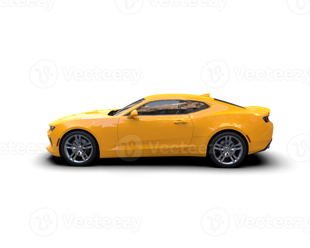 Realistic sport car isolated on background. 3d rendering - illustration png