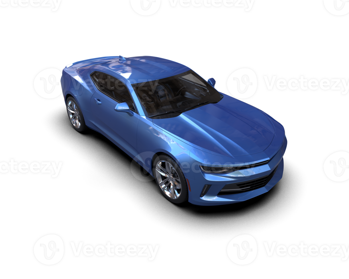Realistic sport car isolated on background. 3d rendering - illustration png
