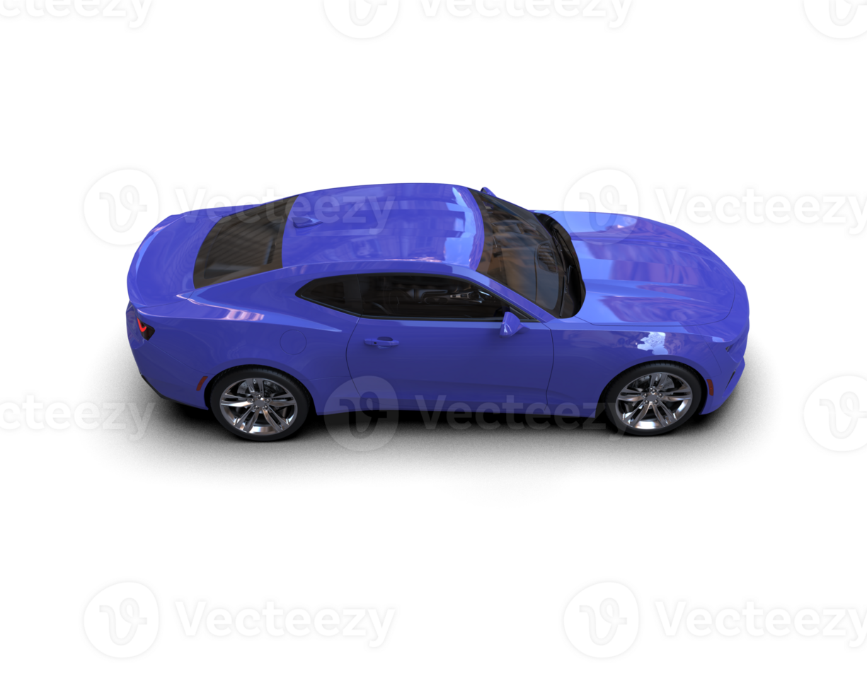 Realistic sport car isolated on background. 3d rendering - illustration png