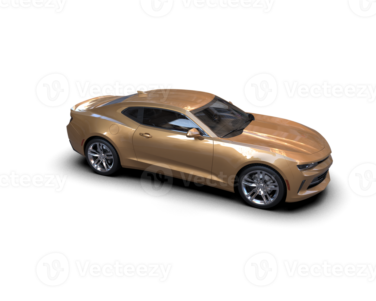 Realistic sport car isolated on background. 3d rendering - illustration png