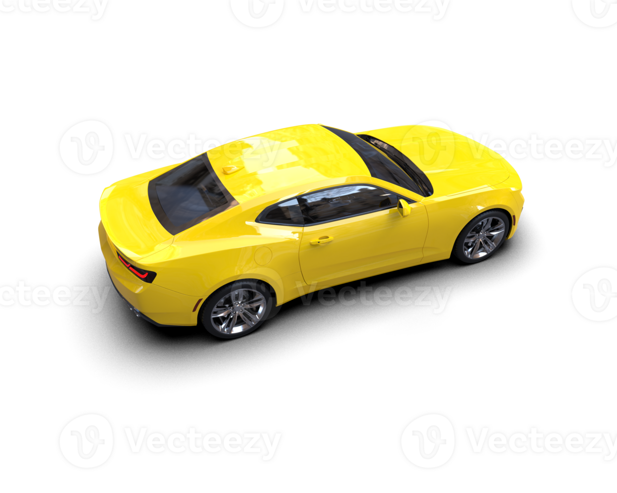 Realistic sport car isolated on background. 3d rendering - illustration png