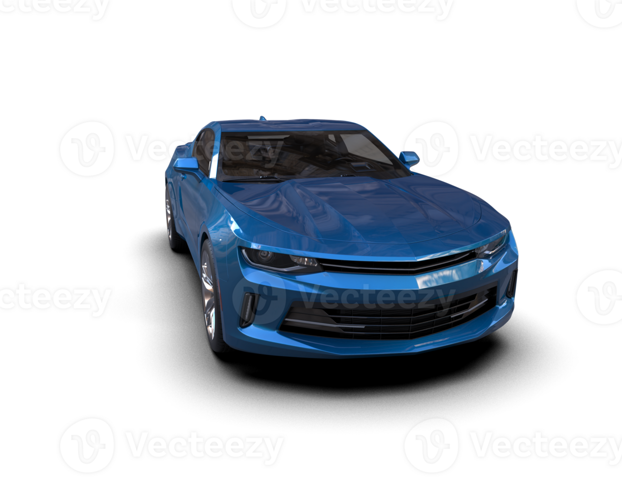 Realistic sport car isolated on background. 3d rendering - illustration png