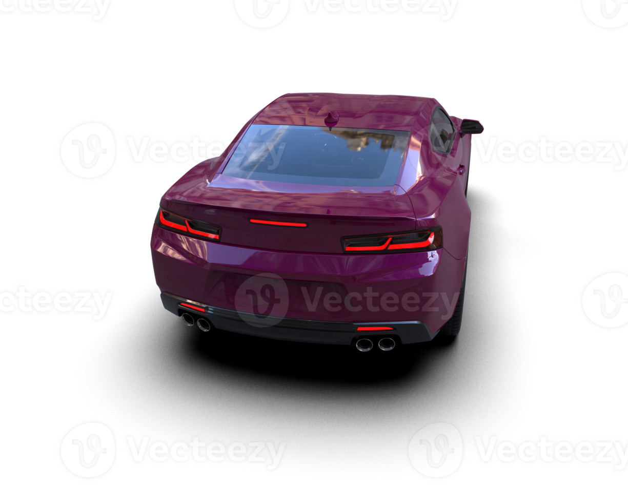 Realistic sport car isolated on background. 3d rendering - illustration png