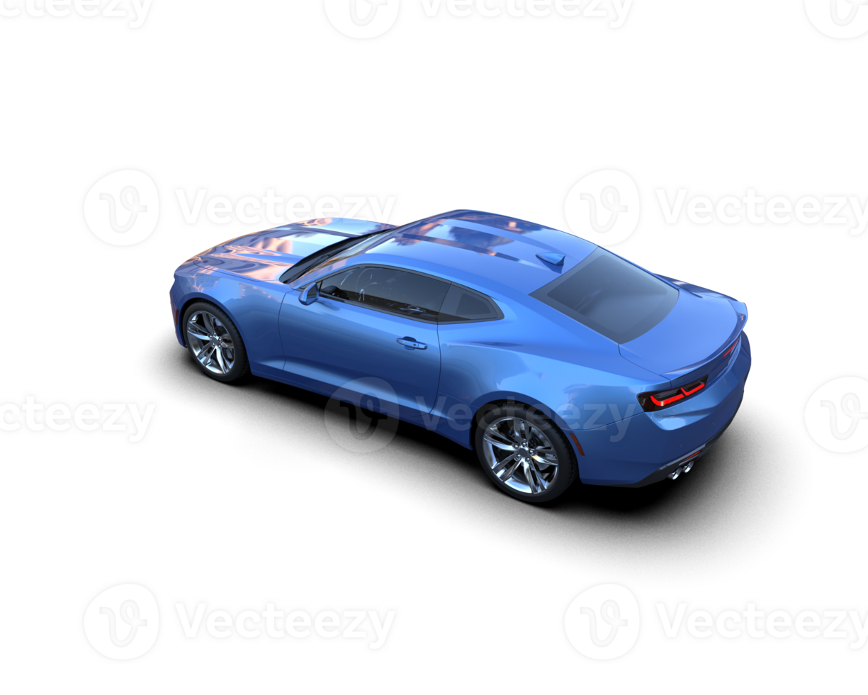 Realistic sport car isolated on background. 3d rendering - illustration png
