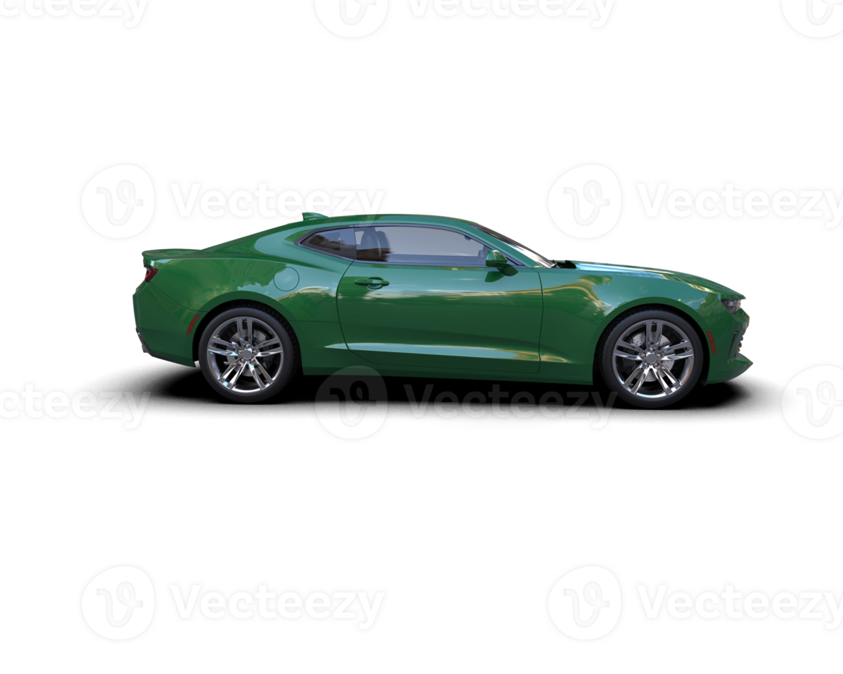 Realistic sport car isolated on background. 3d rendering - illustration png