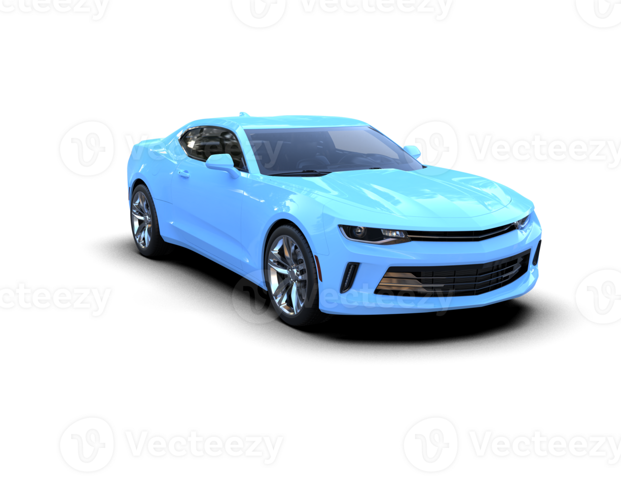 Realistic sport car isolated on background. 3d rendering - illustration png