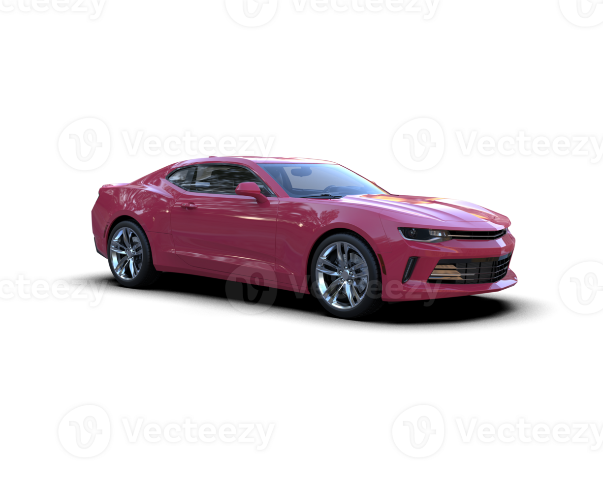 Realistic sport car isolated on background. 3d rendering - illustration png