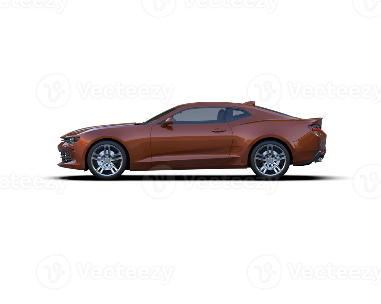 Realistic sport car isolated on background. 3d rendering - illustration png