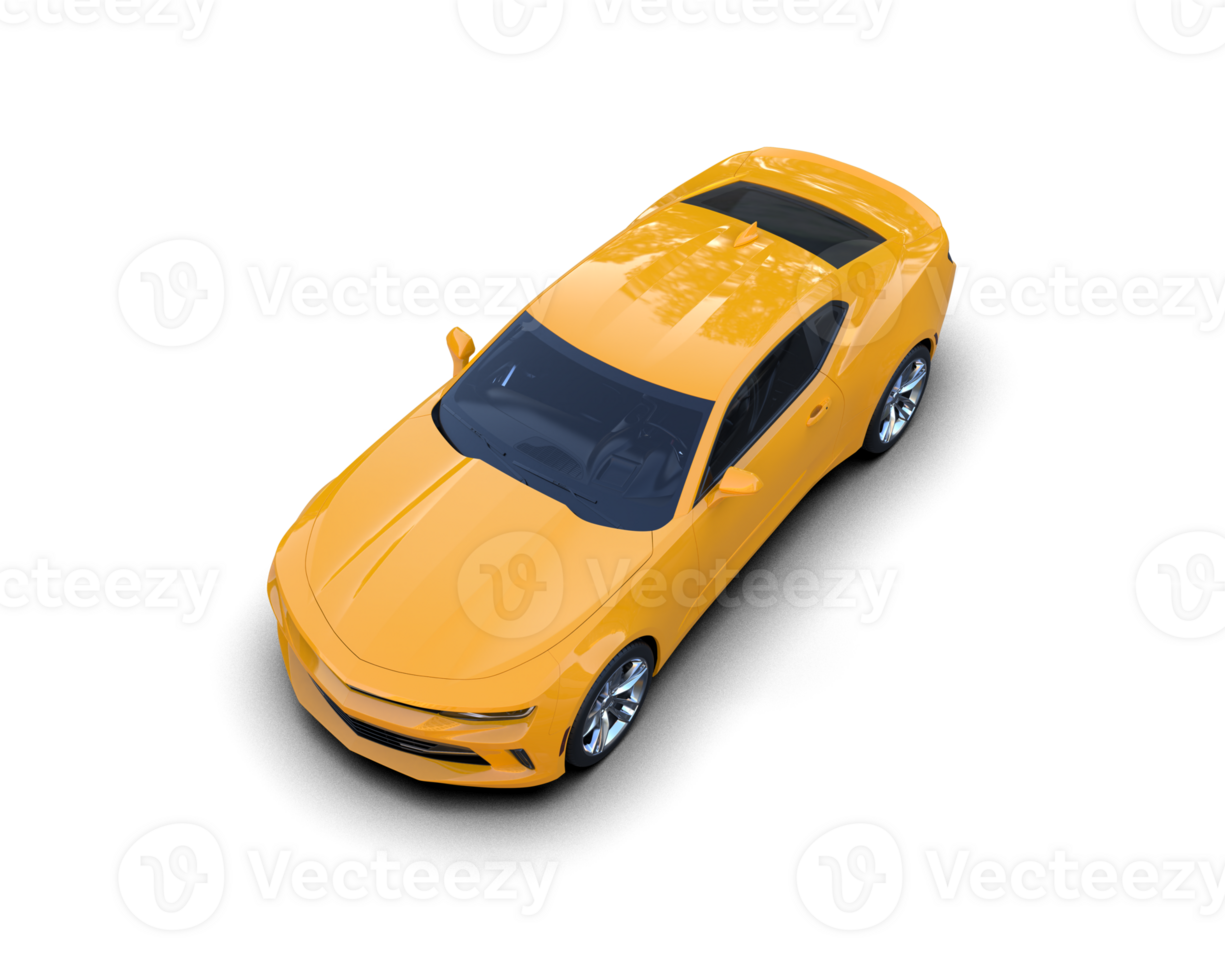 Realistic sport car isolated on background. 3d rendering - illustration png