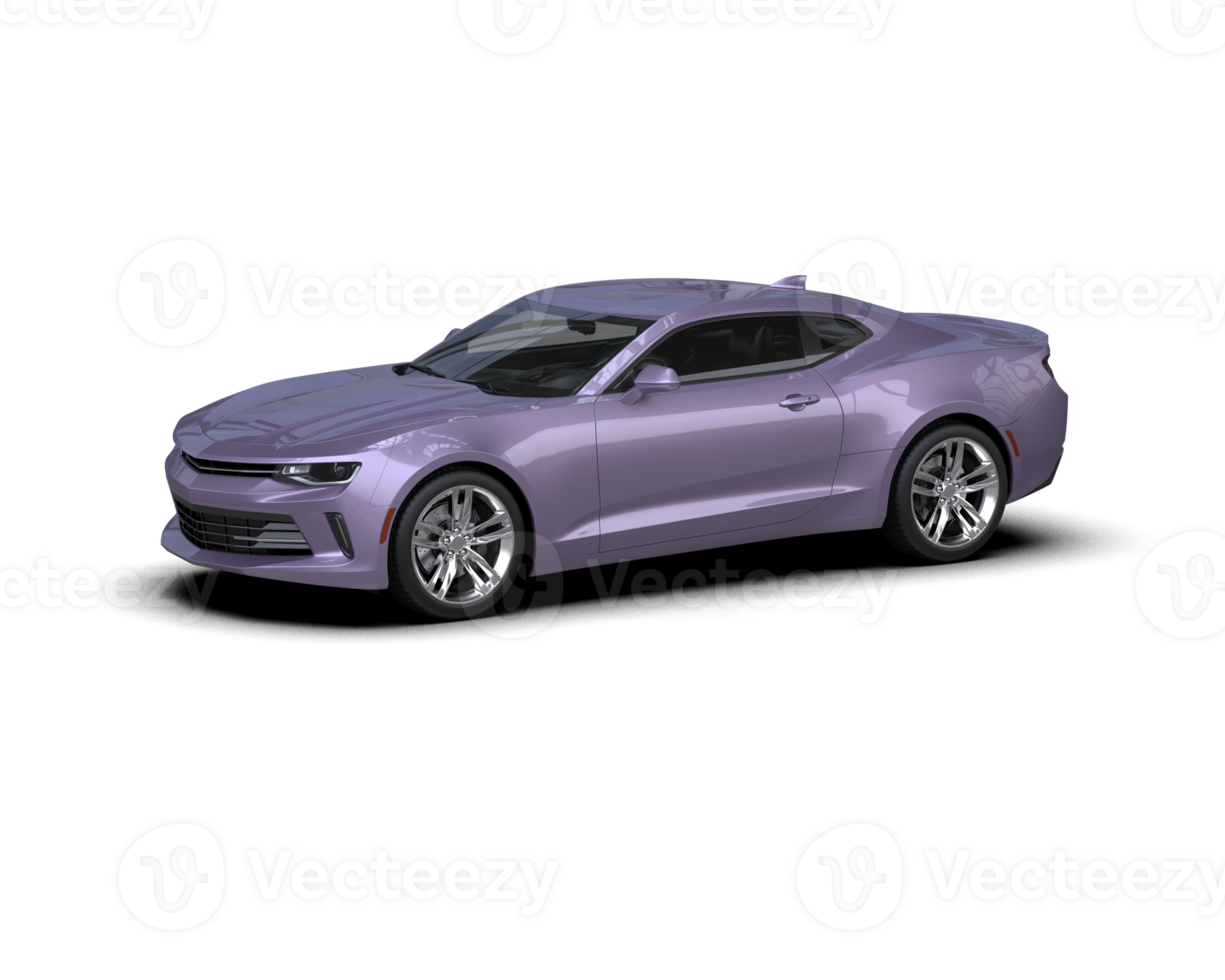 Realistic sport car isolated on background. 3d rendering - illustration png