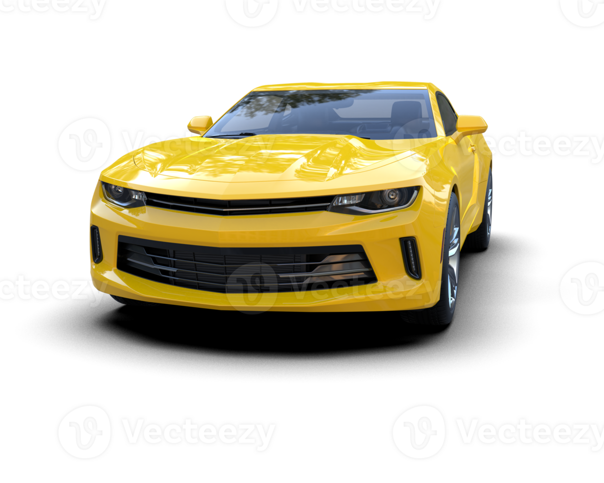 Realistic sport car isolated on background. 3d rendering - illustration png