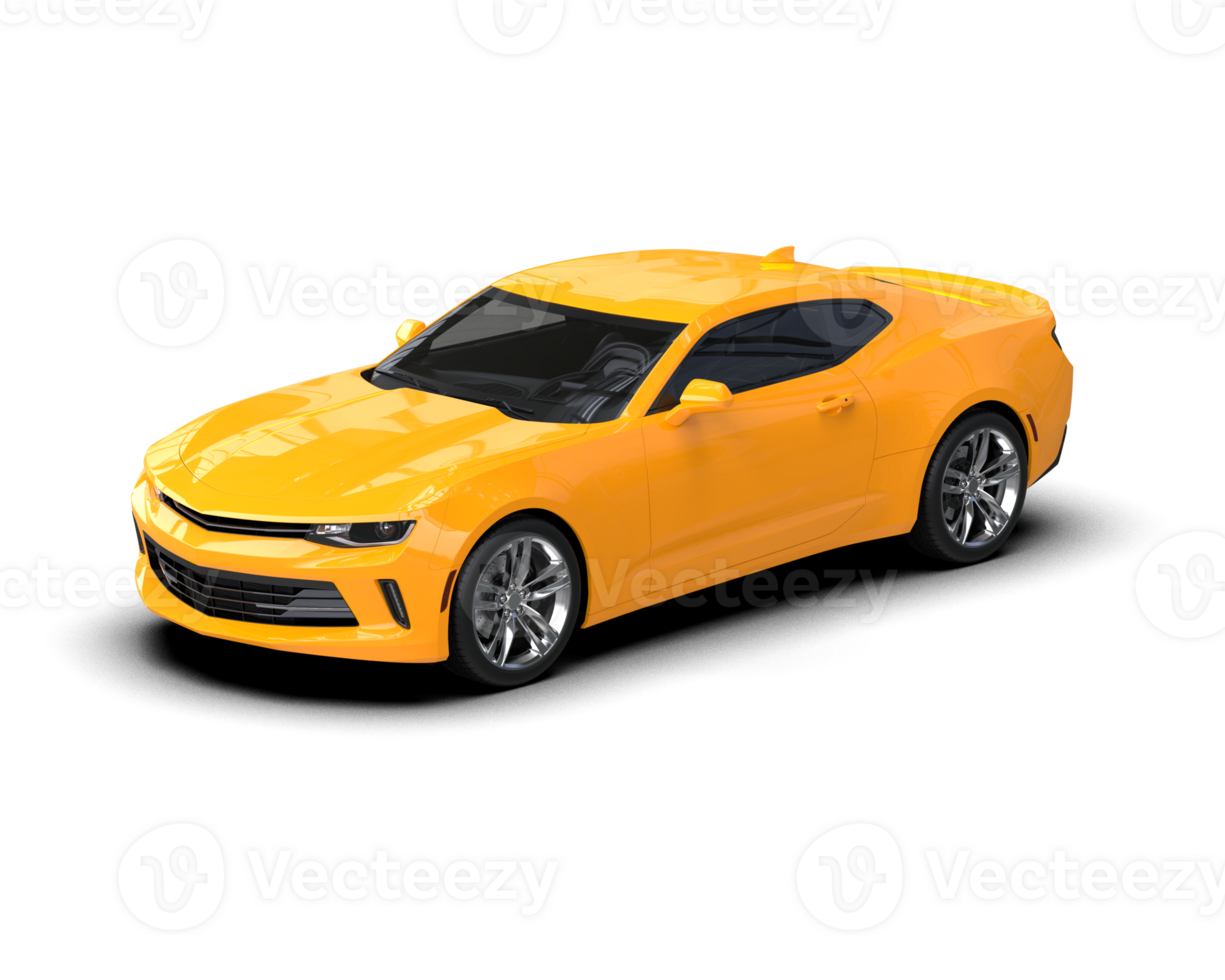Realistic sport car isolated on background. 3d rendering - illustration png