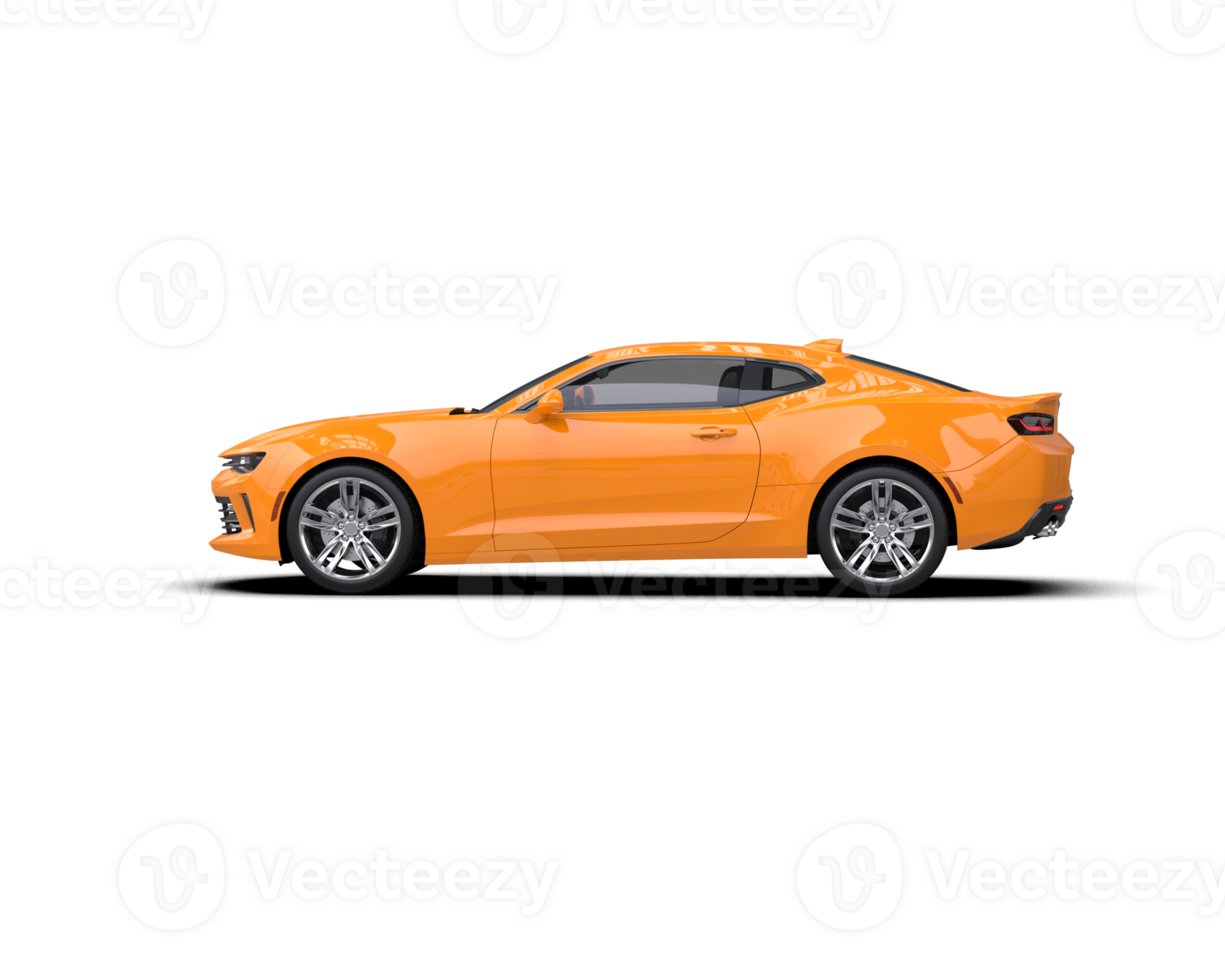 Realistic sport car isolated on background. 3d rendering - illustration png