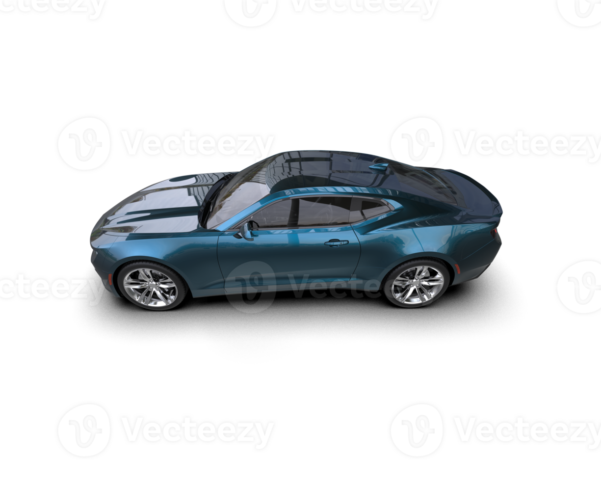 Realistic sport car isolated on background. 3d rendering - illustration png