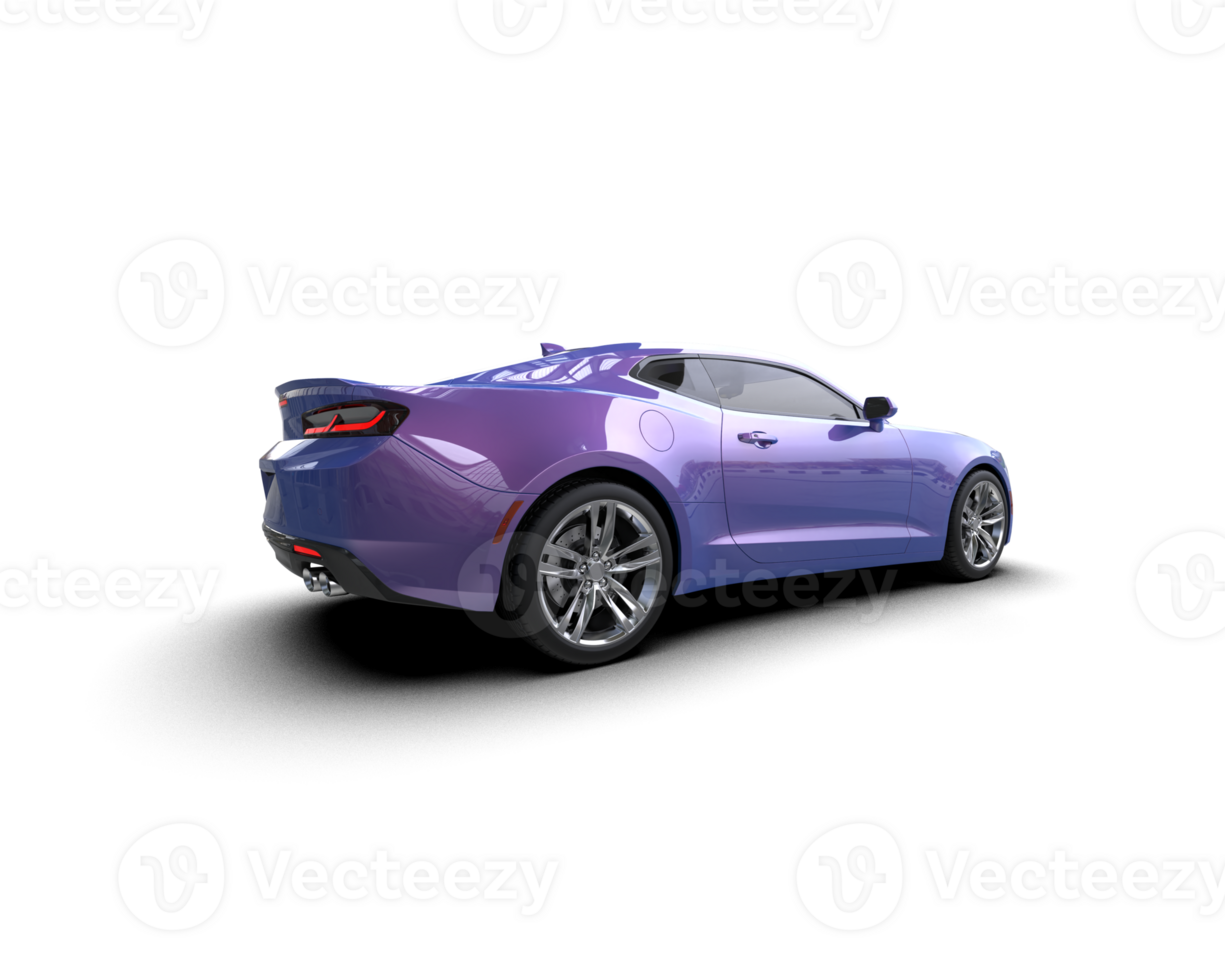 Realistic sport car isolated on background. 3d rendering - illustration png