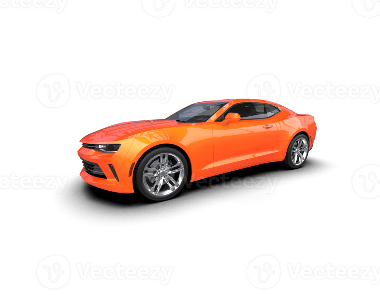 Realistic sport car isolated on background. 3d rendering - illustration png