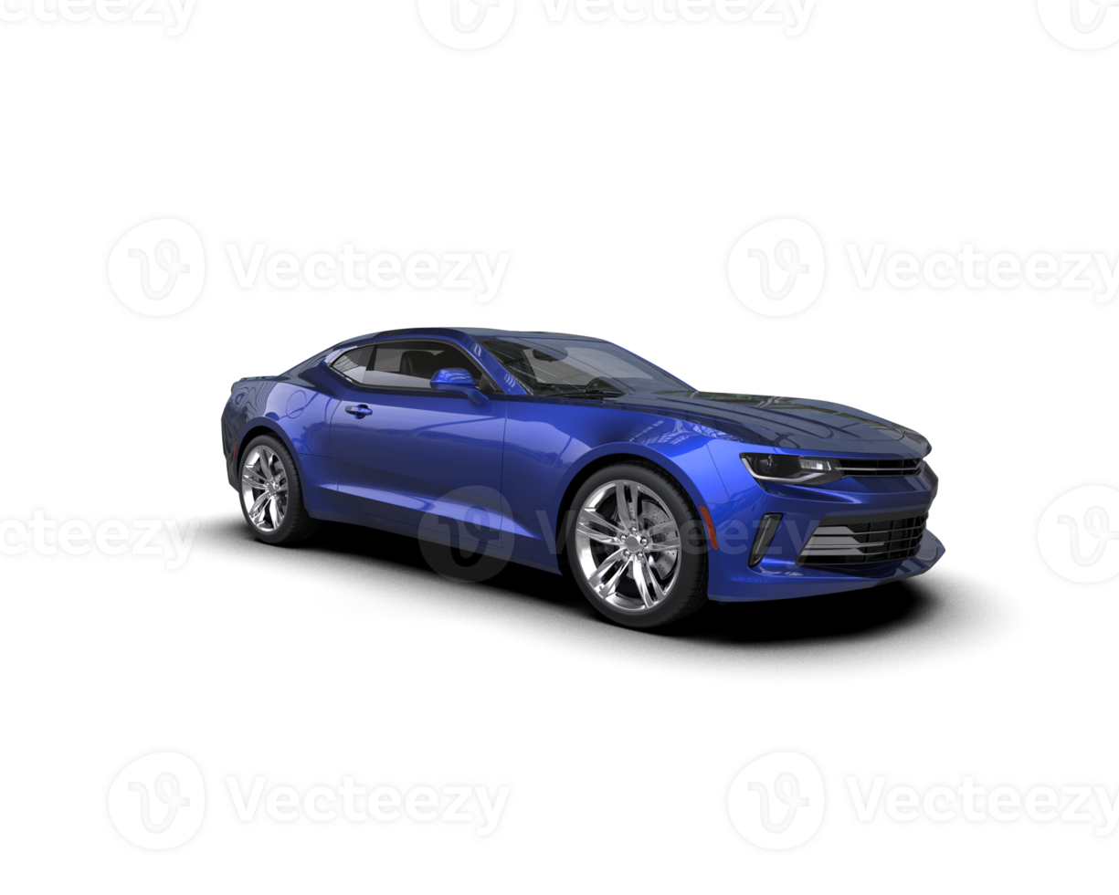 Realistic sport car isolated on background. 3d rendering - illustration png
