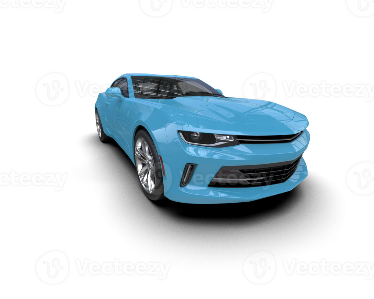 Realistic sport car isolated on background. 3d rendering - illustration png