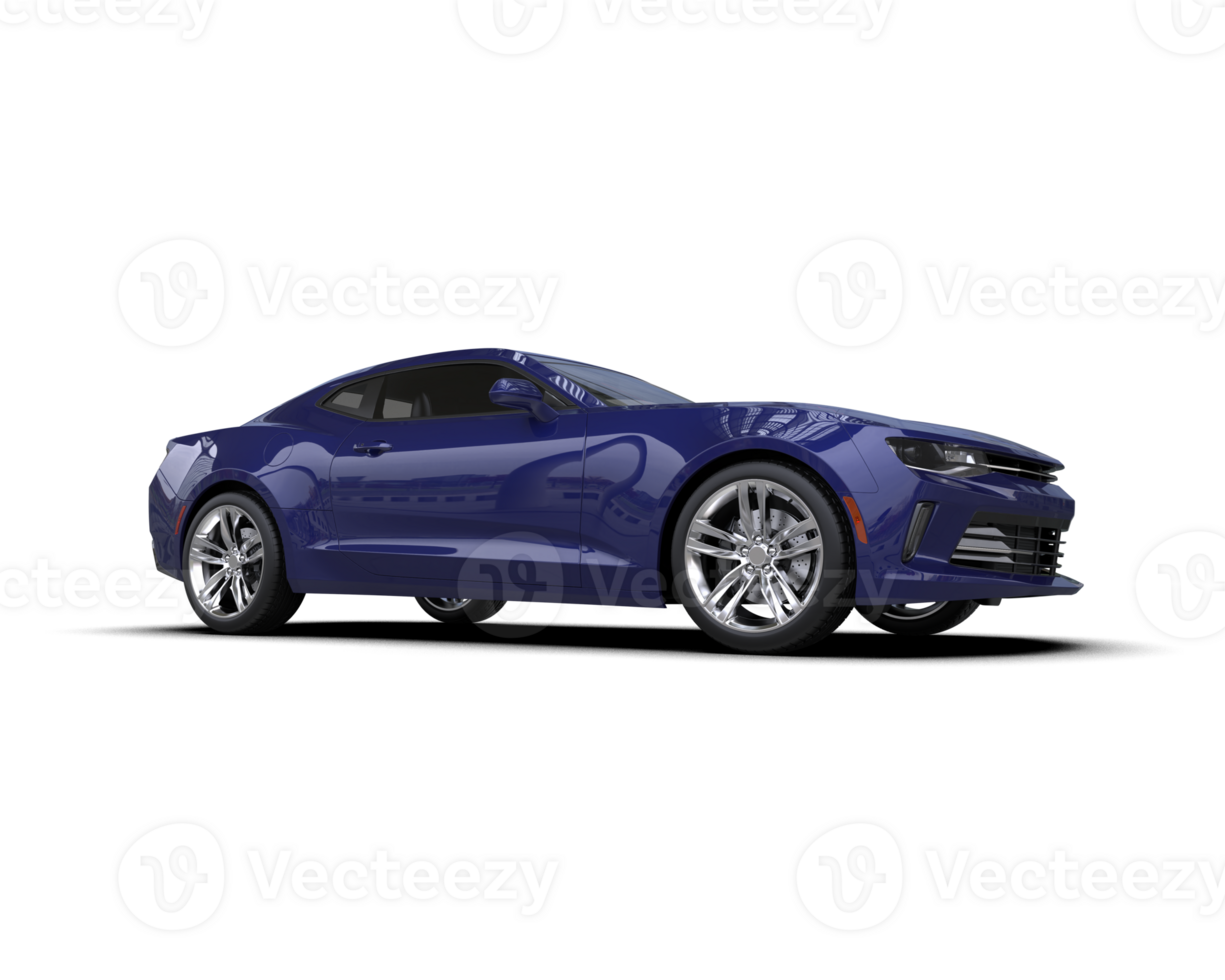 Realistic sport car isolated on background. 3d rendering - illustration png