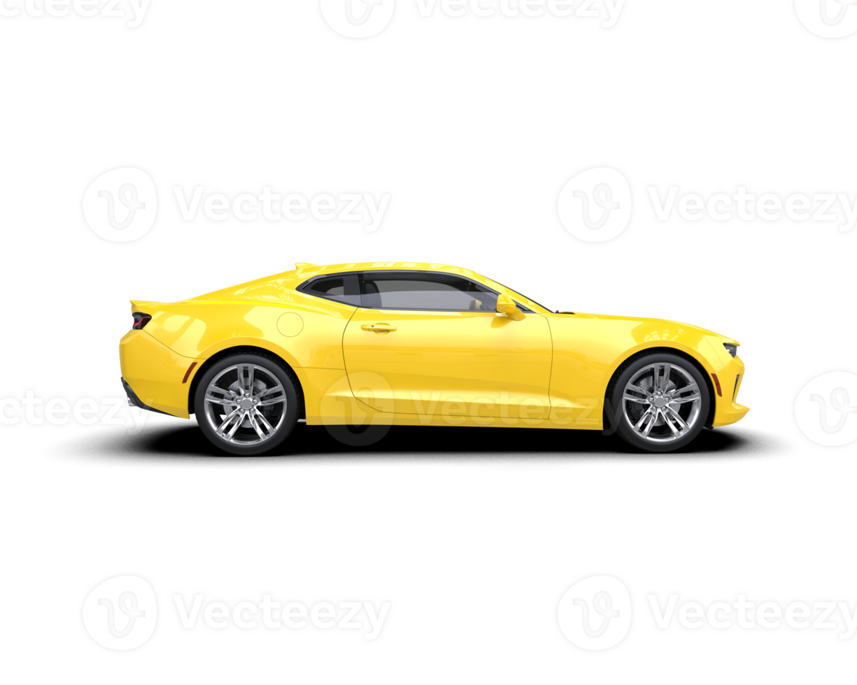 Realistic sport car isolated on background. 3d rendering - illustration png