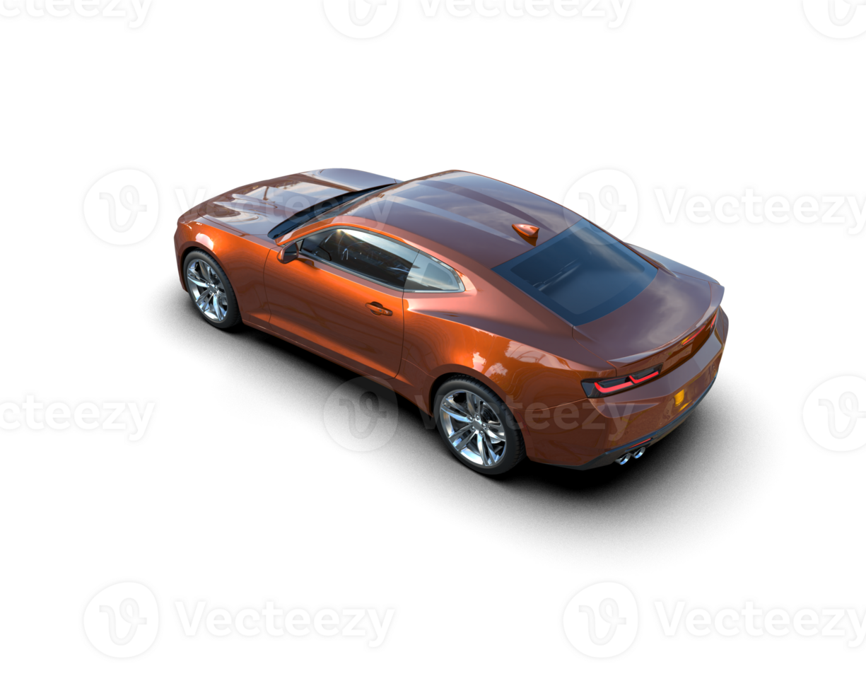 Realistic sport car isolated on background. 3d rendering - illustration png