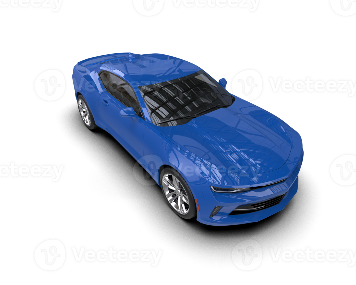 Realistic sport car isolated on background. 3d rendering - illustration png