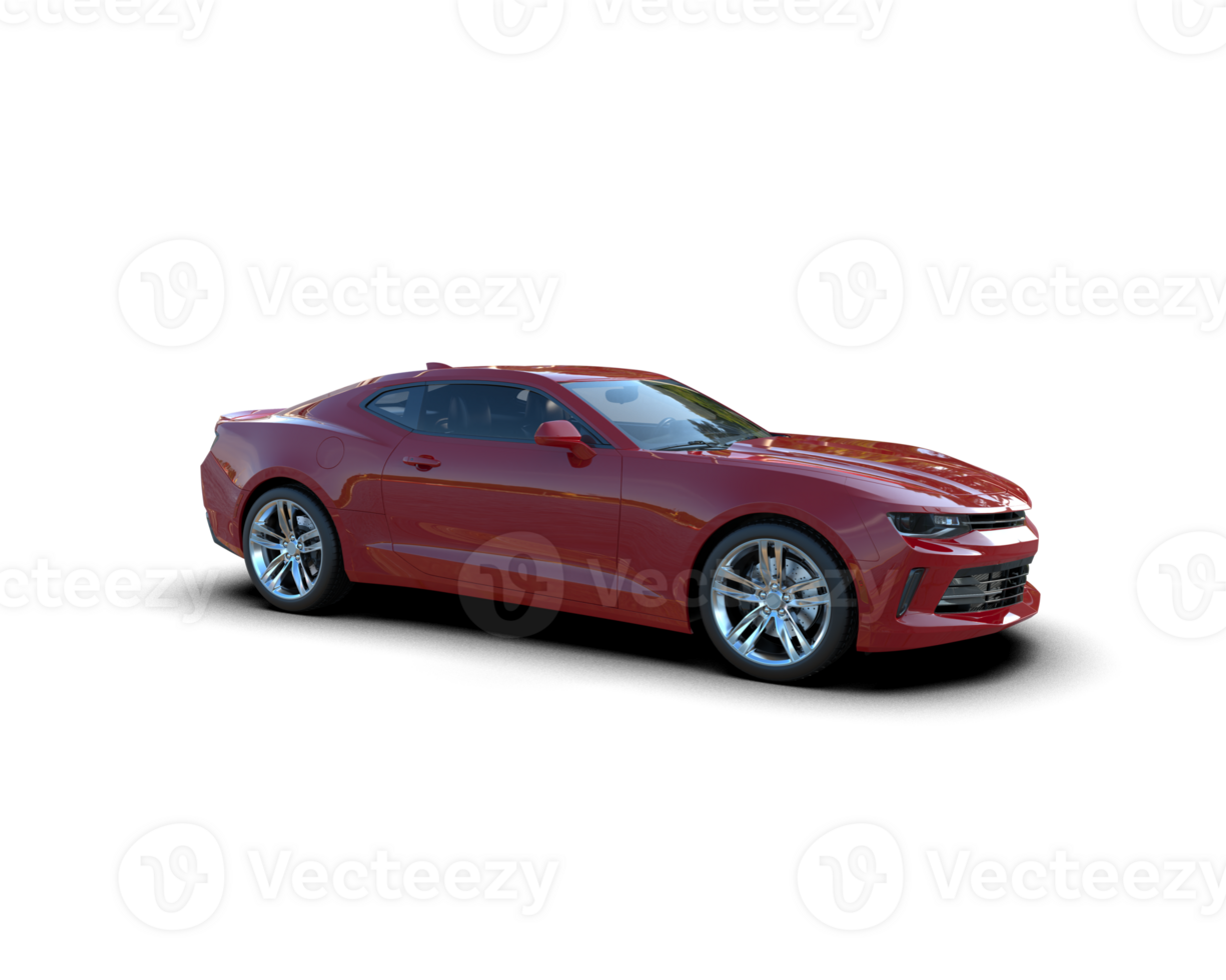 Realistic sport car isolated on background. 3d rendering - illustration png
