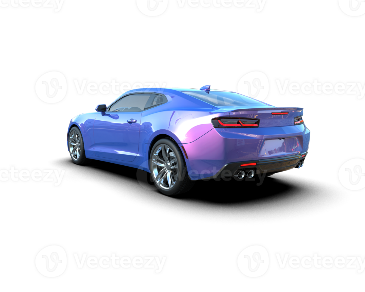 Realistic sport car isolated on background. 3d rendering - illustration png