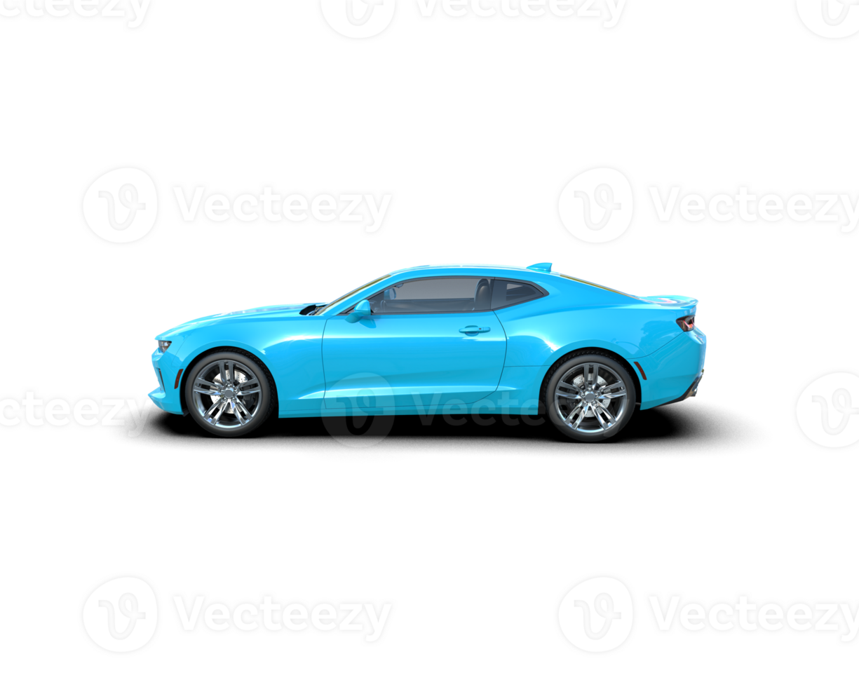 Realistic sport car isolated on background. 3d rendering - illustration png