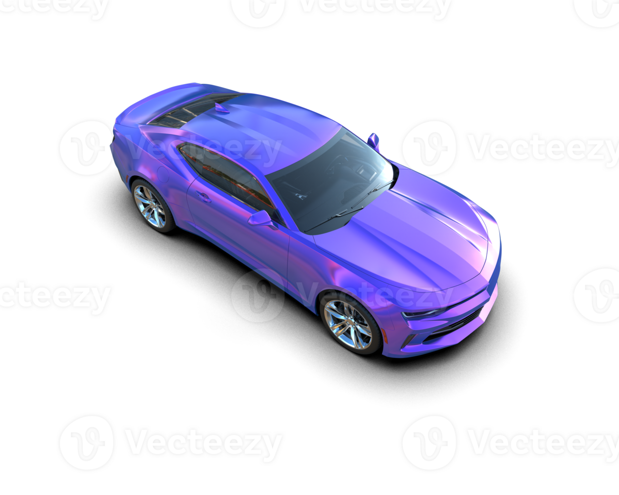Realistic sport car isolated on background. 3d rendering - illustration png