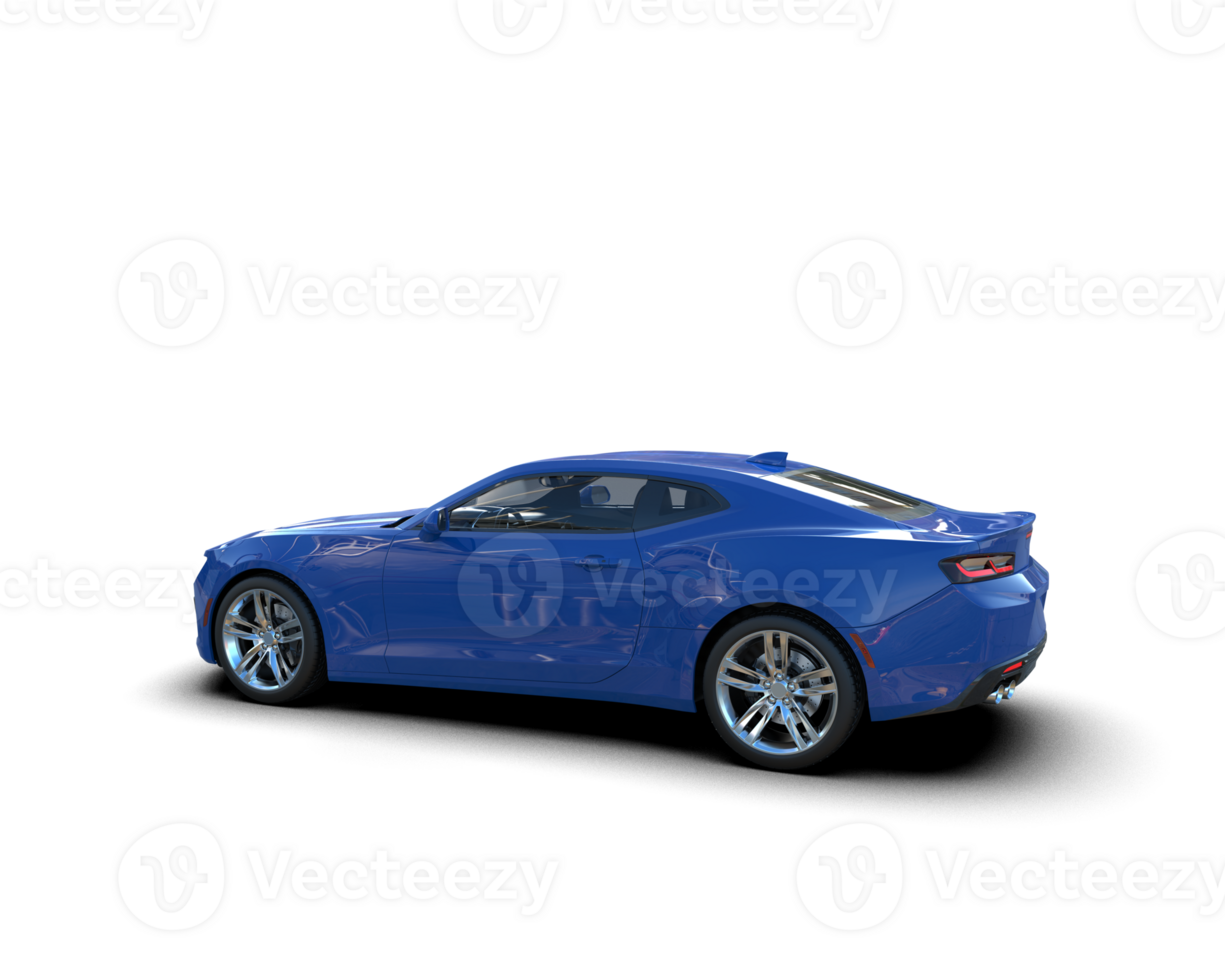 Realistic sport car isolated on background. 3d rendering - illustration png