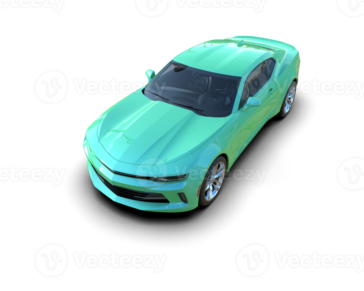 Realistic sport car isolated on background. 3d rendering - illustration png