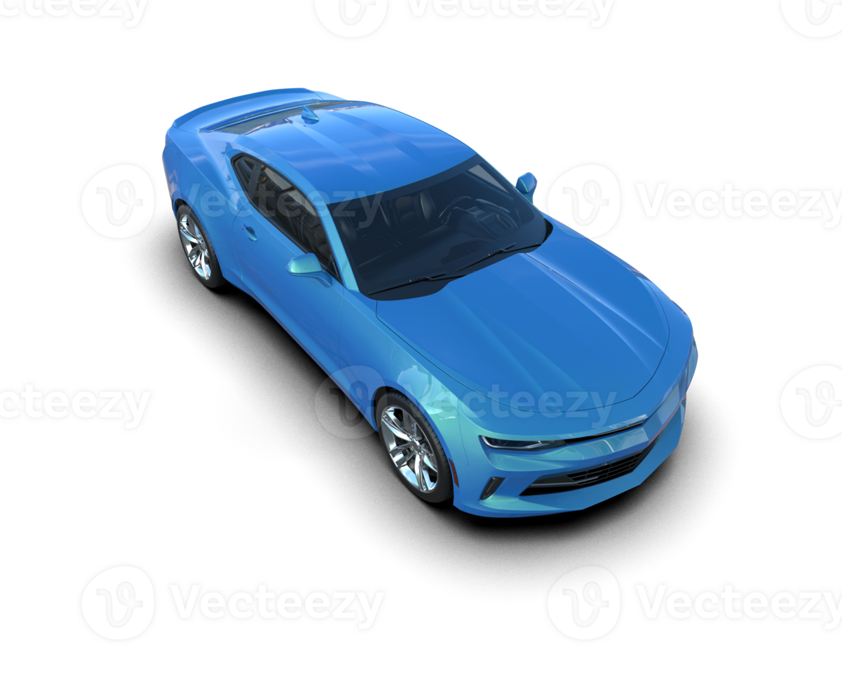 Realistic sport car isolated on background. 3d rendering - illustration png