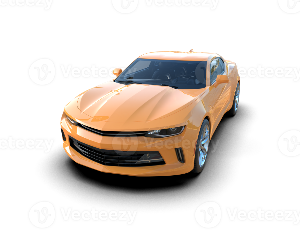 Realistic sport car isolated on background. 3d rendering - illustration png