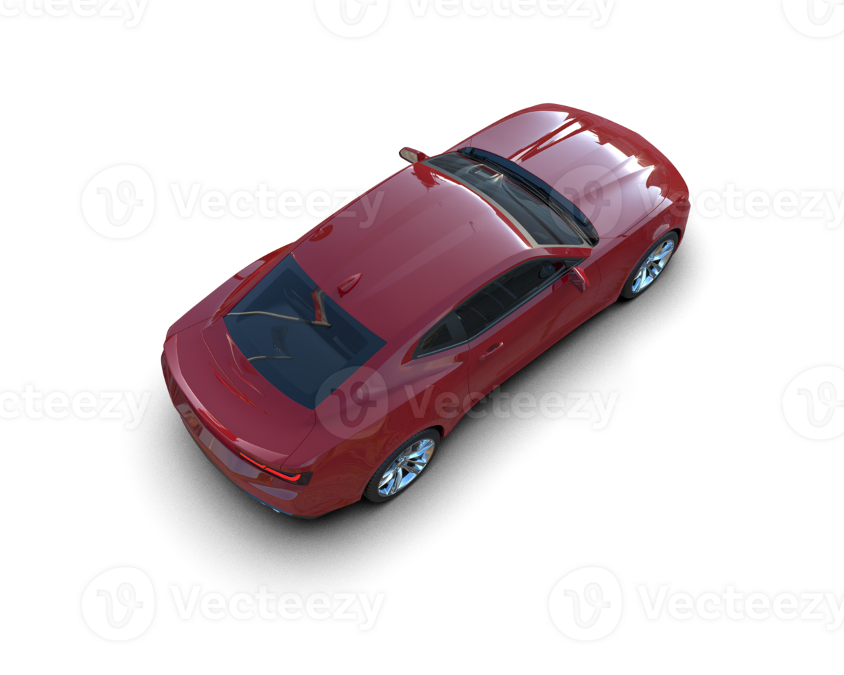Realistic sport car isolated on background. 3d rendering - illustration png