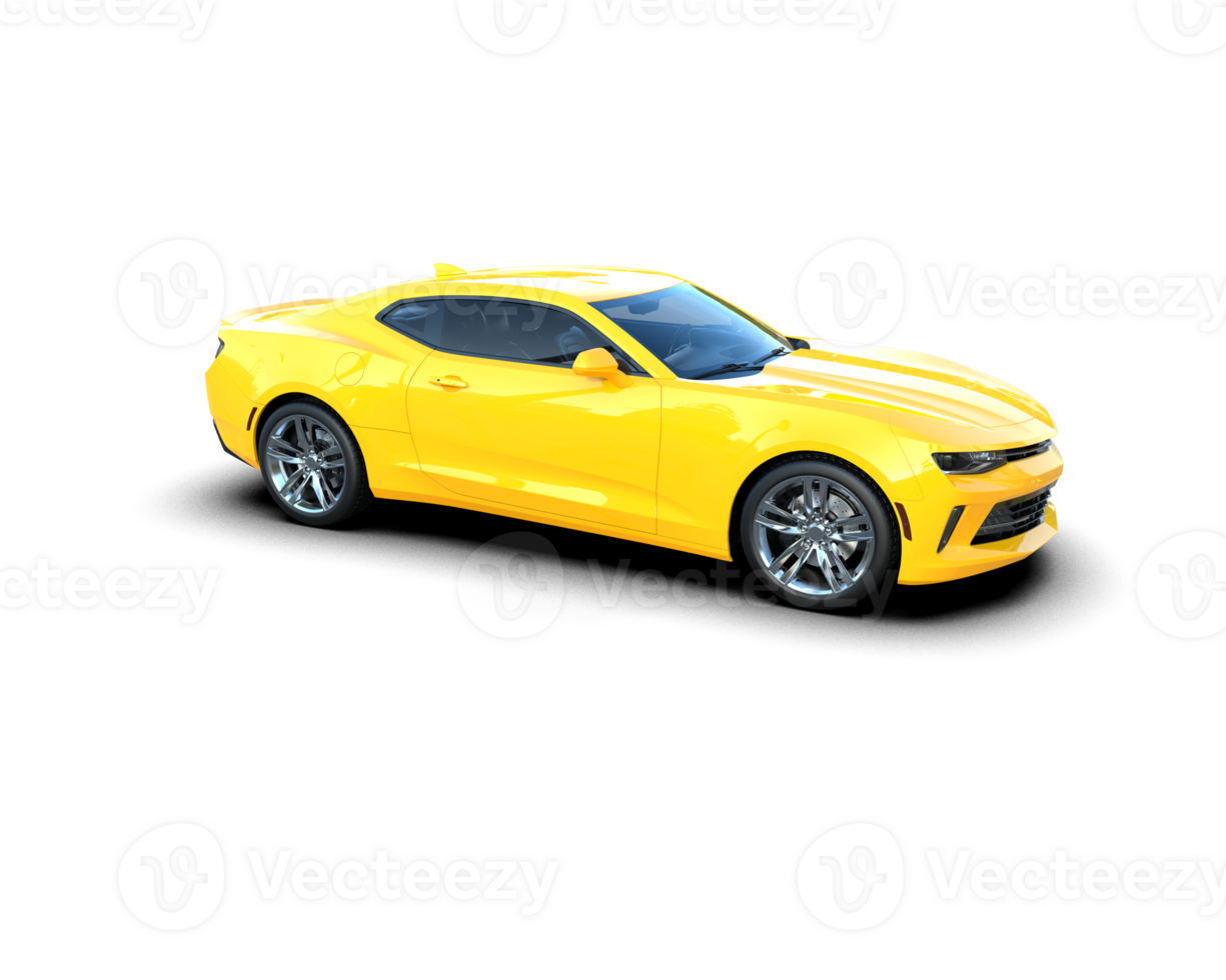 Realistic sport car isolated on background. 3d rendering - illustration png
