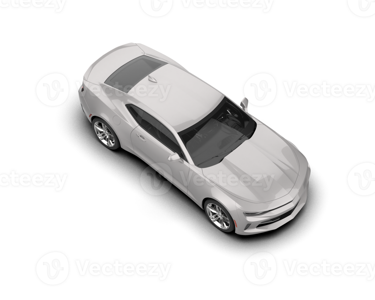 Realistic sport car isolated on background. 3d rendering - illustration png