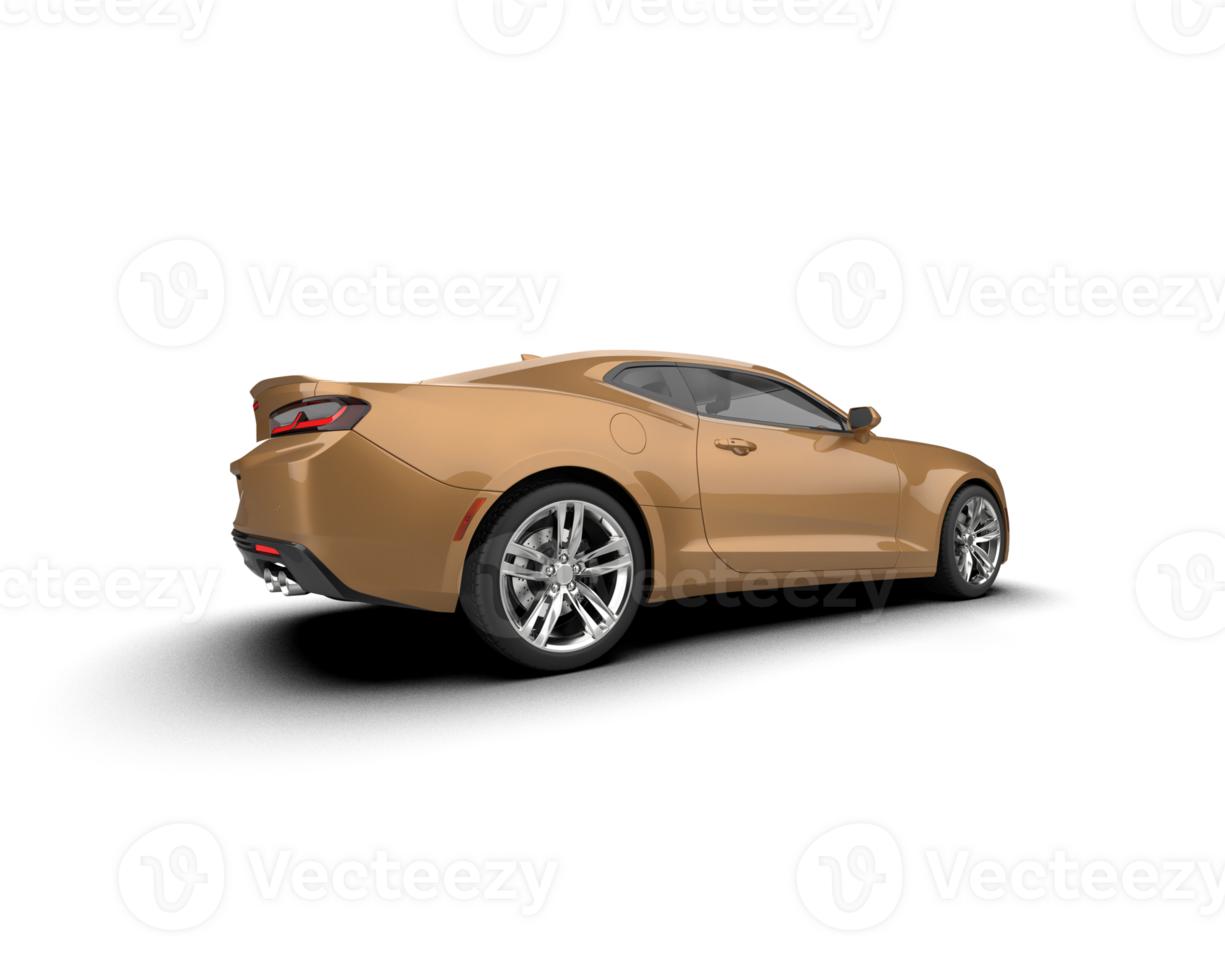 Realistic sport car isolated on background. 3d rendering - illustration png