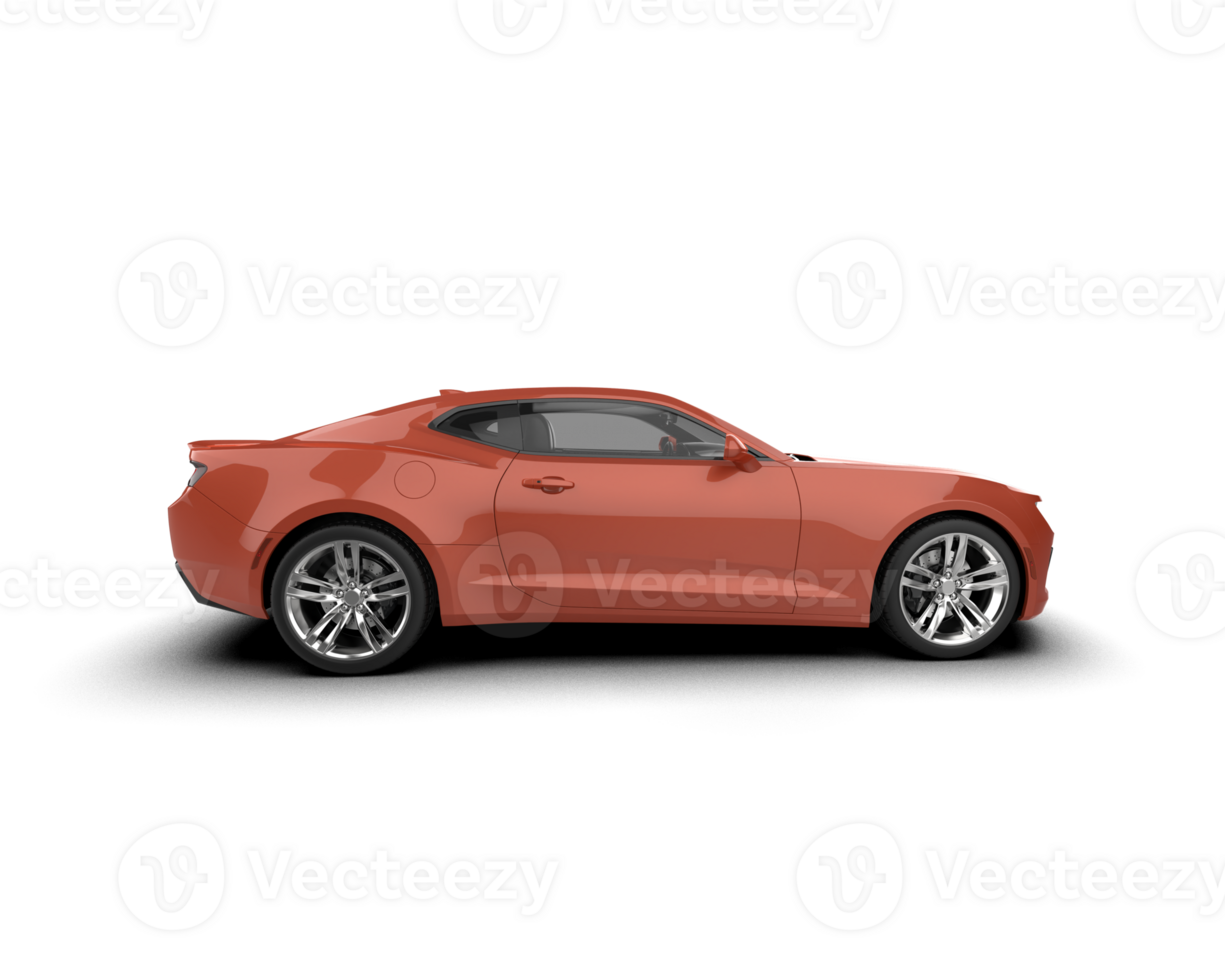 Realistic sport car isolated on background. 3d rendering - illustration png